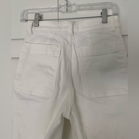 Everlane The Straight Leg Crop White Pants Size 4 - Picture 5 of 8